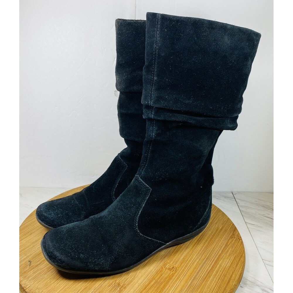 Naturalizer Women Suede Flat Boots Size 8M